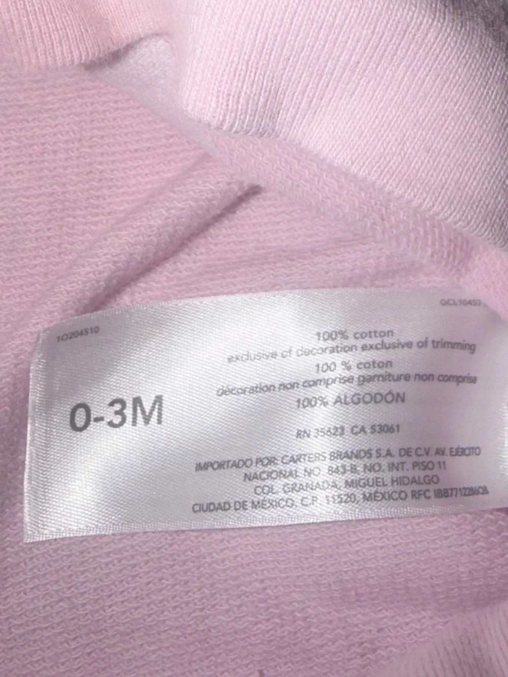 Carters Pink 